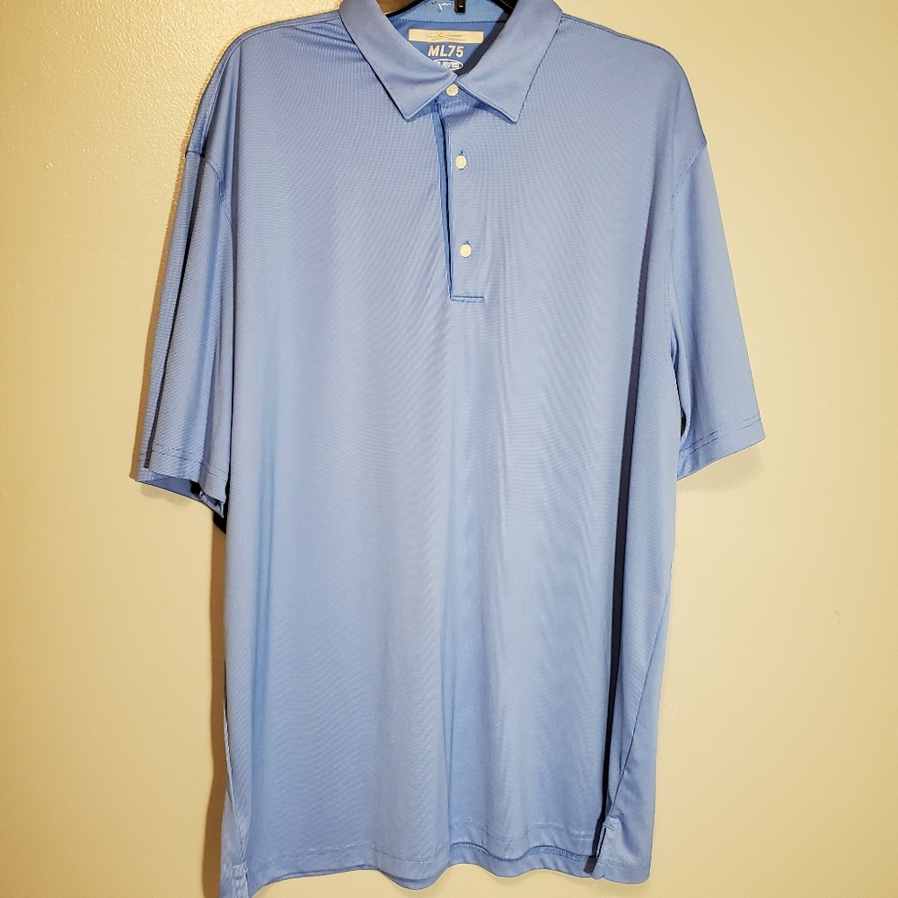 Greg Norman Play Dry Men's Golf Shirt XXL Blue